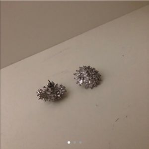 Stud faux diamond earrings